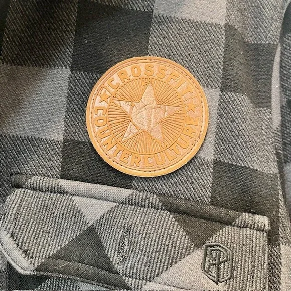 Born Primitive Flannel Shirt Mens SM Blk/Gre Woodsman Stretchy Plaid Long Sleeve - Picture 3 of 4